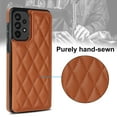 thumbnail image 3 of for Samsung Galaxy A53 5G Wallet Case with Card Holder RFID Blocking,Dimaond Patterned Elegent PU Leather,Double Back Flip Kickstand Magnetic Clasp Durable Shockproof Cover,Brown, 3 of 8