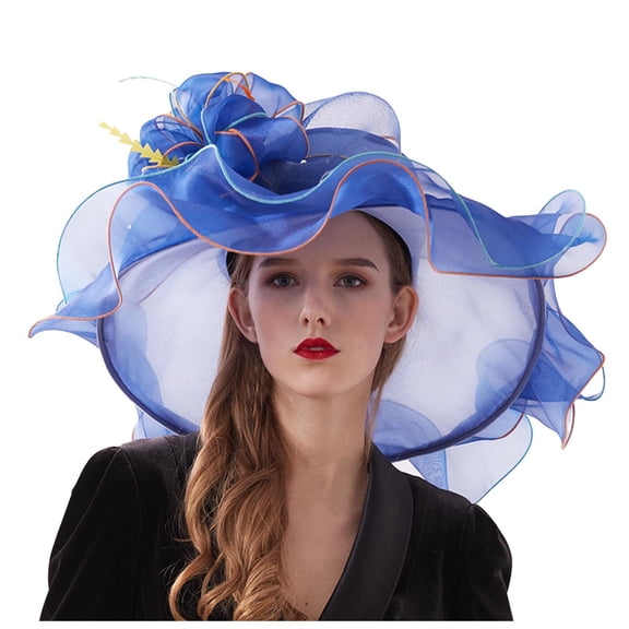 Hat for Women , Women Hat , Vacation Hats for Women European Fashion Sun Hat with Mesh Lace Flower Design Outdoor Foldable Wide Brim Summer Hat for Women