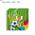 thumbnail image 5 of Tema de campeón de fútbol verde, Baby Shower, fútbol, vajilla desechable, vasos de papel, servilletas, platos, decoración de cumpleaños, 5 of 5