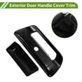 thumbnail image 4 of Cubierta de manija de puerta exterior para manija de puerta trasera para Dodge Ram 1500 2500 3500 2019-2025 (con orificio para cámara) ABS negro brillante 1 juego, 4 of 7