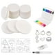 thumbnail image 1 of Kit de lienzo de dibujo con esponja para niños | 10 papeles de espuma texturizados, 24 rotuladores y bolígrafo de agua | Manualidades mágicas 3D para proyectos escolares y decoración DIY, 1 of 4
