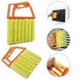 thumbnail image 3 of Window 7 Finger Dusting Cleaner Tool Hand-Held Window Shutters Mini Duster Brush Blind Dust Cleaner Shades (Yellow), 3 of 8