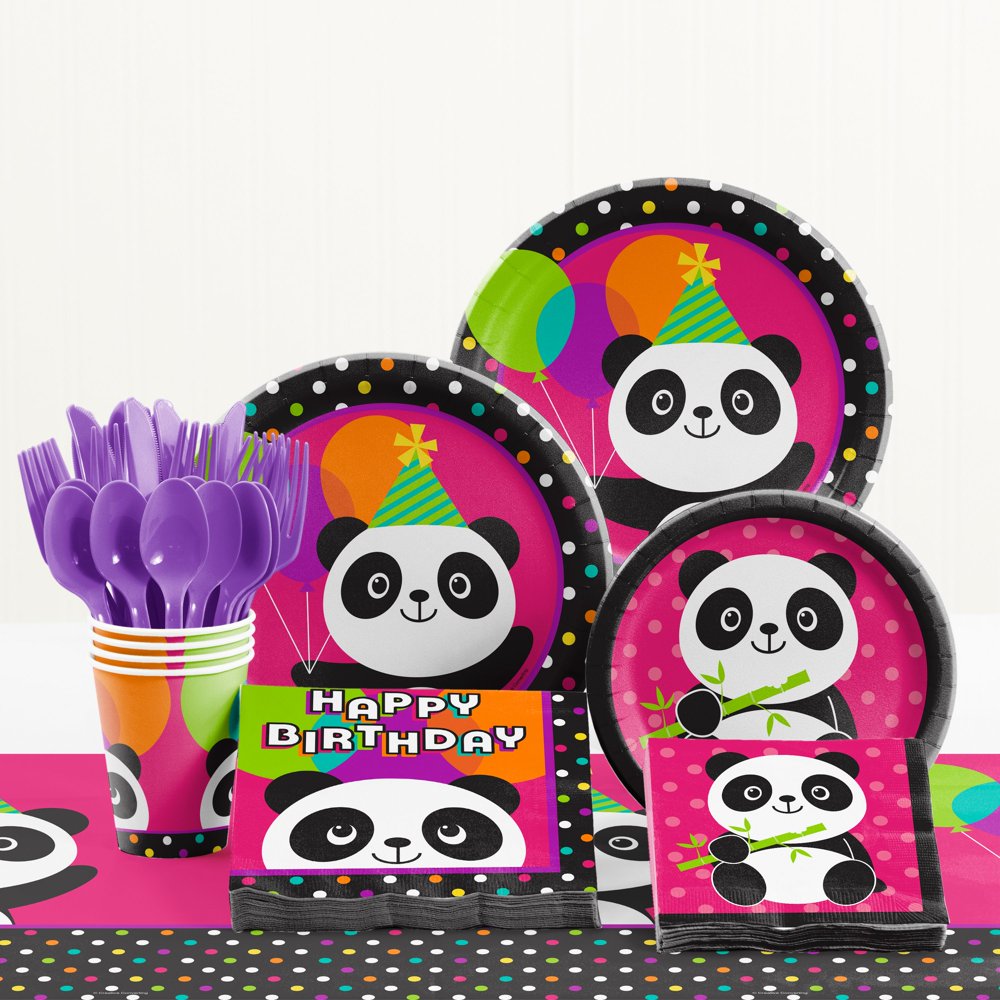 Panda Birthday Party Supplies Kit