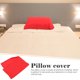 thumbnail image 5 of unbranded 2Ud Funda Roja Para Almohada Con Simple Para Decorar Dormitorios, 5 of 6