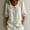 White, variant on Women Button Down Shirt 3/4 Puff Sleeve Dressy Casual Summer Top White L