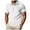 White, variant on JTieacloth Button Down Collar T Shirt Men's Fashion Summer Corduroy Half Zip Lapel Short Sleeve Black L