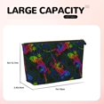 thumbnail image 4 of Toiletry Bag, Colorful Cute Lizard Gecko Leather Waterproof Travel Makeup Cosmetic Bag Organizer, Large Capacity Toiletry Bag for Travel Size Toiletries, Skin Care Bag for Women, 4 of 8