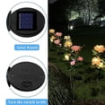 thumbnail image 3 of Decoración solar para jardín YONGSHENG paquete de 2 luces rosas energía solar patio azul, 3 of 5