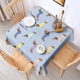 thumbnail image 2 of Colorful Funny Dachshund Square Tablecloth,Waterproof Square Table Cover,Wipeable Spillproof Washable Table Cover for Home Kitchen Party Decor 52"x52"(132x132cm), 2 of 6