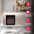 thumbnail image 2 of Frigidaire 70 Can Beverage Refrigerator, 1.6 Cu. ft. Glass Door Mini Fridge, Black EFMIS164, 2 of 9