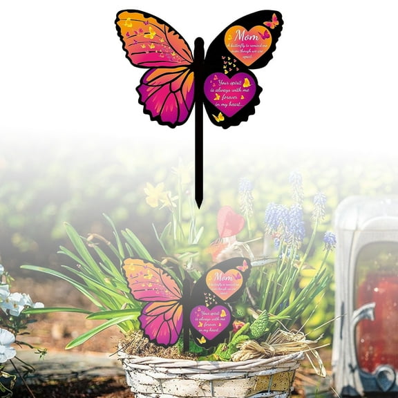 Memorial Stakes Cemetery Decorations Sympathy Plaque for Outdoor Garden Yard Remembrance Markers
