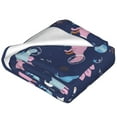 thumbnail image 2 of Cauagu Dinosaur Pattern Flannel Bed Blankets,Fleece Blanket Comfortable Air Conditioning Blanket for Sofa Bed Travel Couch & Living Room -60"x50", 2 of 8