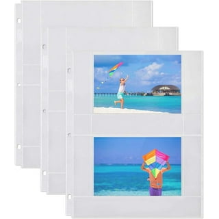 Rikyo 4x6 Photo Sleeves,100 Pockets Photo Album,Photo Flip Book,Card Photo Sleeve Mini Photo Album,Waterproof Pocket Photo Holder, Photo Pocket for