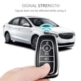 thumbnail image 6 of OFFCURVE Ford Remote Key Cover, Premium TPU Key Box Full Protector Compatible with Ford Fusion Explorer Escape F150 F250 F350 F450 F550 Expedition 5 Button Smart Key, Black Sliver(1PC), 6 of 6