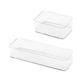 thumbnail image 1 of 2Pcs Household Storage Cases Multi-function Drawer Organizers Convenient Drawer Boxes, 1 of 8