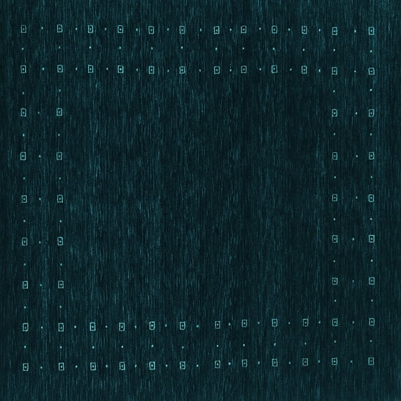 Ahgly Company Indoor Square Abstract Light Blue Contemporary Area Rugs, 6' Square