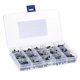 thumbnail image 1 of Kit de 600 transistores TO-92 con 15 variedades, 40 piezas cada una, ideal para proyectos electrónicos y laboratorio, en caja plástica organizadora., 1 of 7