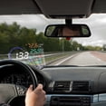 thumbnail image 3 of Car OBDⅡ Heads Up Display with 5.5-inch Color Screen - A8 Model Vehicle Diagnostic Tool, Speed/Water Temperature/Voltage Monitor, Fault Code Scanner & Alarm System, ABS Material, 9V-16V DC, Includes, 3 of 7