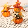 thumbnail image 3 of Decoraciones de calabaza artificiales Adornos de mesa Decoración de otoño, 3 of 5