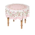 thumbnail image 3 of AdonisUSA Rose Decorative Printed Polyester Round or Rectangle Tablecloth Water Resistant Fabric Table Cover for Dining Room and Party 60 inch Round), 3 of 11