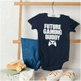 thumbnail image 4 of Future Gaming Buddy Gamer Dad Joke Romper Boys or Girls Infant Baby Brisco Brands 6M, 4 of 6