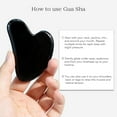 thumbnail image 4 of Rouleau Facial en Obsidienne Naturelle et Ensemble Gua Sha pour Réduire les Poches et les Ridules, 4 of 5