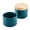 Teal, variant on Rachael Ray Ceramic Stacking Spice Box Set with Lid, 2-Piece, Teal