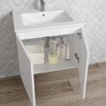thumbnail image 3 of DAX Malibu Vanity Cabinet 24 In Glossy White w/ Onix Basin, 3 of 3