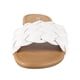 thumbnail image 5 of Sandalia FITORY plana con correa trenzada blanca sin cordones, talla 10, 5 of 7