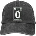 thumbnail image 1 of Mile 5 Key West, Classic Baseball Cap Trucker Hat Adult Unisex Adjustable Dad Hats Blue, 1 of 6