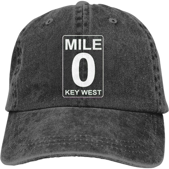 Mile 5 Key West, Classic Baseball Cap Trucker Hat Adult Unisex Adjustable Dad Hats Blue
