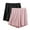 #03, variant on Busydd 2PC Women's Shorts XL-6XL Casual Loose Elastic Waist Biker Shorts Solid Color Stretch Athletic Gym Shorts Comfy Lightweight Summer Shorts Plus Size Shorts for Women with Pockets