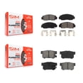 thumbnail image 1 of SIM Front Rear Semi-Metallic Brake Pads Kit for Car Honda Accord Acura CSX KSM-100440, 1 of 8