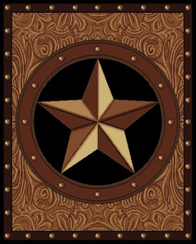 Texas Western Star Rustic Cowboy Decor, Rustic Star Rugs