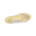 thumbnail image 4 of BLISSFUL STEP Chaussures pour Femmes Talons Compensés Transparents à Strass Bout Ouvert Slingback Chaussures Transparentes Or 6, 4 of 7