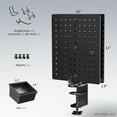 thumbnail image 3 of VIVO Steel Clamp-on 10" x 12" Rotating Pegboard, Magnetic Privacy Panel, 3 of 8