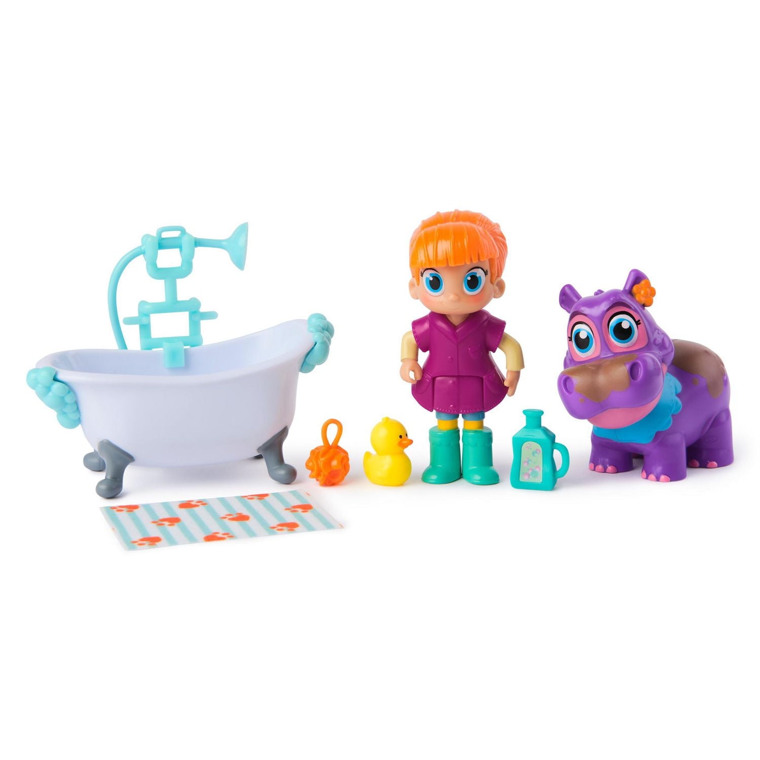 Vida the Vet, Juno’s Bubble Bath Pack with Vida & Color Changing Juno Action Figure & Doctor Kit Accessories, Kids Toys for Girls & Boys Ages 3 and up