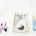 thumbnail image 3 of (2 pack) Better Homes & Gardens 5 x 7 Gold Tabletop Float Picture Frame, 3 of 7