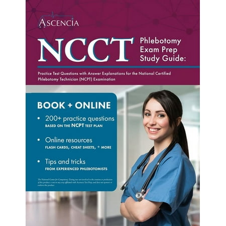UPC: 9781637980859 | NCCT Phlebotomy Exam Prep Study Guide: Practice Test Questions with Answer Explanations for the National Certified Phlebotomy Technician (NCPT) Examination (Paperback)