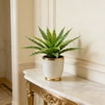thumbnail image 5 of Artificial Fake Plants Greenery for Home Decor | Lifelike Plastic Foliage for Indoor and Outdoor Decoration | No Maintenance Artificial Shrubs for Living Room Office Shelf Garden | Set of 1, 5 of 6