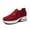 Red, variant on LOVZFMLL Women's Sneakers Slip On Mesh Breathable Comfort Walking Shoes Lightweight Wedge Active Shoes for Tennis Running Gym Work White 9.5