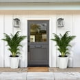 thumbnail image 2 of BeesClover 16 Inch Tall Diamond Planters Set of 2, Medium Flower Pots Outdoor and Indoor, with a Water Level Monitor and Wheels for Patio, Porch, Living Room, or Home Office, 2 of 8