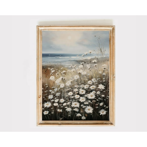 Vintage Countryside Wall Art Print Retro Rustic Spring Natural Views Canvas Painting Landscape Poster Picture Home Decor, size: 50*70 cm, unframed.,02