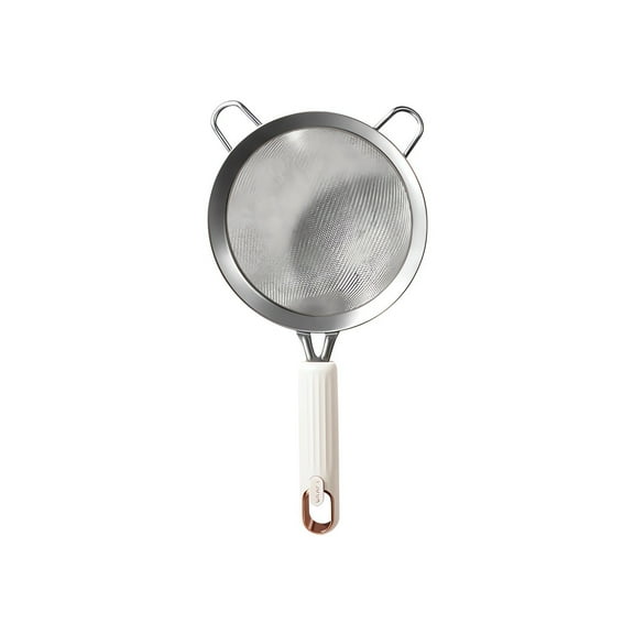 2 Pcs Stainless Steel Flour Sieve Fine Mesh Baking Sifter with Non-Slip Handle Kitchen Tool for Filtering Baking Ingredients 28.5cm x 14cm