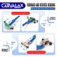 thumbnail image 4 of Kit doblador de tubos CARVALAX con trinquete de 90° con 7 cabezales y herramientas, 4 of 8