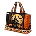 thumbnail image 7 of Digital Printed Halloween Large Capacity Handbag, Horror Spooky Fashion Style Shoulder Purse, Trendy Daily Carry Bag for Women Holiday Travel Outdoor Party Outfit Matching, 7 of 7