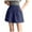 Blue, variant on Riforla Suit Shorts Casual Wide Size Cropped Pants Shorts for Women L