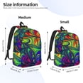 thumbnail image 2 of Saiise Pride Rainbow Print Laptop Backpack - Adjustable Shoulder Straps, Water-Resistant, Large Capacity, Stylish Design, Unisex for School, Office, Travel-Small, 2 of 5