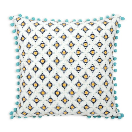 Print Decorative Throw Pillow - Better Homes and Gardens Block Print Decorative Throw Pillow, 20