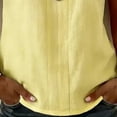 thumbnail image 6 of WCJM Beach Vacation Lace Trim Blouse Women V Neck Short Sleeve 2026 Summer Casual (Yellow,M), 6 of 9